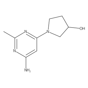(R)-1-(6-amino-2-methylpyrimidin-4-yl)pyrrolidin-3-ol结构式