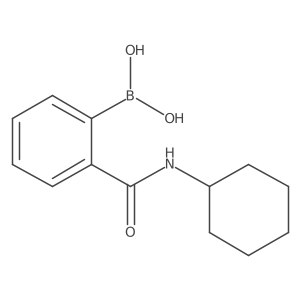 (2-(Cyclohexylcarbamoyl)phenyl)boronic acid Structure