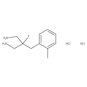 2-(Aminomethyl)-2-fluoro-3-(2-methylphenyl)propan-1-amine dihydrochloride结构式