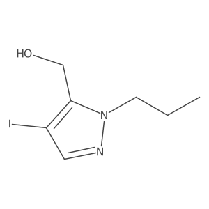 (4-Iodo-1-propyl-1H-pyrazol-5-yl)methanol Structure