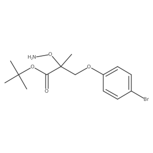 2-(Aminooxy)-3-(4-bromophenoxy)-2-methylpropanoic acid 1,1-dimethylethyl ester Structure