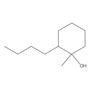 rac-(1R,2R)-2-butyl-1-methylcyclohexan-1-ol Structure
