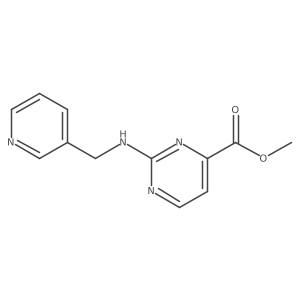 Methyl 2-{[(pyridin-3-yl)methyl]amino}pyrimidine-4-carboxylate结构式