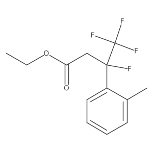 Ethyl 3,4,4,4-tetrafluoro-3-(o-tolyl)butanoate结构式