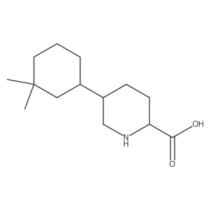 5-(3,3-Dimethylcyclohexyl)piperidine-2-carboxylic acid Structure