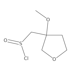 (3-Methoxyoxolan-3-yl)methanesulfinyl chloride结构式