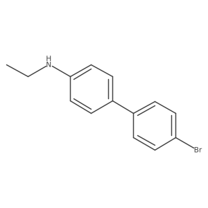 4-(4-bromophenyl)-N-ethylaniline结构式