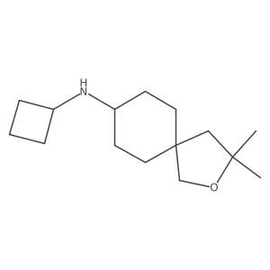 N-cyclobutyl-3,3-dimethyl-2-oxaspiro[4.5]decan-8-amine Structure