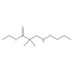 Ethyl 2,2-difluoro-3-(propoxyamino)propanoate结构式