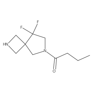 1-{8,8-Difluoro-2,6-diazaspiro[3.4]octan-6-yl}butan-1-one Structure