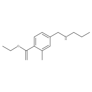 {[4-(1-Ethoxyethenyl)-3-methylphenyl]methyl}(propyl)amine Structure