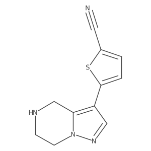 5-{4H,5H,6H,7H-pyrazolo[1,5-a]pyrazin-3-yl}thiophene-2-carbonitrile结构式