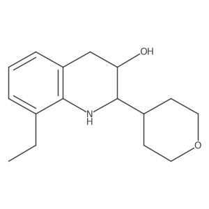 8-Ethyl-2-(oxan-4-yl)-1,2,3,4-tetrahydroquinolin-3-ol Structure