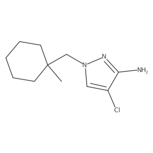 4-chloro-1-[(1-methylcyclohexyl)methyl]-1H-pyrazol-3-amine结构式
