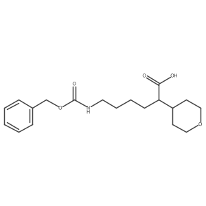 6-{[(Benzyloxy)carbonyl]amino}-2-(oxan-4-yl)hexanoic acid结构式