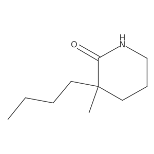 3-Butyl-3-methylpiperidin-2-one结构式