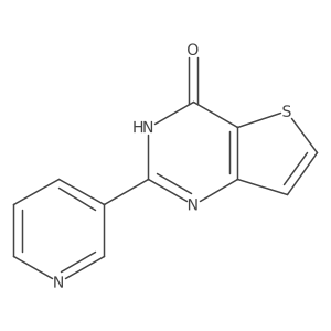 2-(3-Pyridinyl)thieno[3,2-d]pyrimidin-4(3h)-one结构式