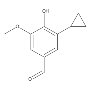 3-Cyclopropyl-4-hydroxy-5-methoxybenzaldehyde Structure