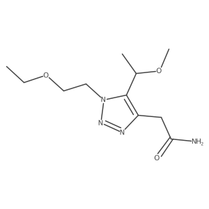 2-[1-(2-ethoxyethyl)-5-(1-methoxyethyl)-1H-1,2,3-triazol-4-yl]acetamide Structure