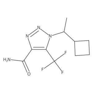 1-(1-cyclobutylethyl)-5-(trifluoromethyl)-1H-1,2,3-triazole-4-carboxamide Structure