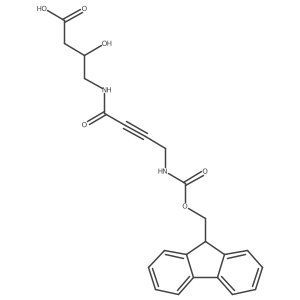 4-[4-({[(9H-fluoren-9-yl)methoxy]carbonyl}amino)but-2-ynamido]-3-hydroxybutanoic acid Structure
