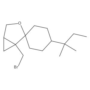 1-(Bromomethyl)-4'-(2-methylbutan-2-yl)-3-oxaspiro[bicyclo[3.1.0]hexane-2,1'-cyclohexane]结构式