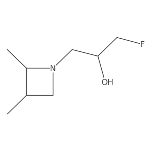 1-(2,3-Dimethylazetidin-1-yl)-3-fluoropropan-2-ol Structure