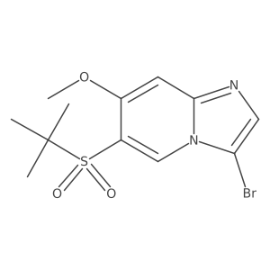 3-Bromo-6-[(1,1-dimethylethyl)sulfonyl]-7-methoxyimidazo[1,2-a]pyridine Structure