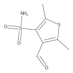 4-Formyl-2,5-dimethylthiophene-3-sulfonamide结构式