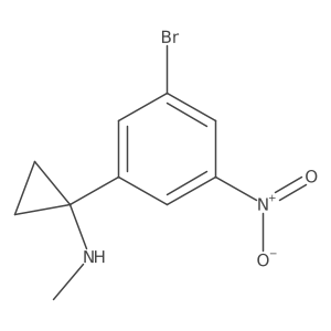 1-(3-bromo-5-nitrophenyl)-N-methylcyclopropan-1-amine结构式