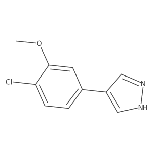4-(4-Chloro-3-methoxyphenyl)-1H-pyrazole结构式