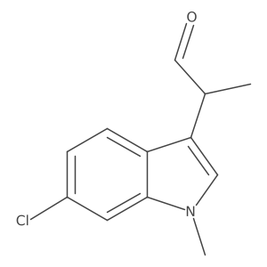 2-(6-chloro-1-methyl-1H-indol-3-yl)propanal结构式