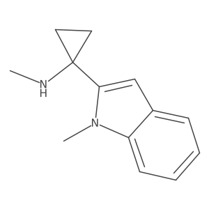 N-methyl-1-(1-methyl-1H-indol-2-yl)cyclopropan-1-amine Structure