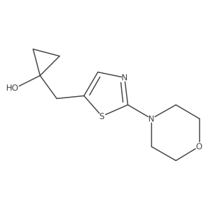 1-{[2-(Morpholin-4-yl)-1,3-thiazol-5-yl]methyl}cyclopropan-1-ol Structure
