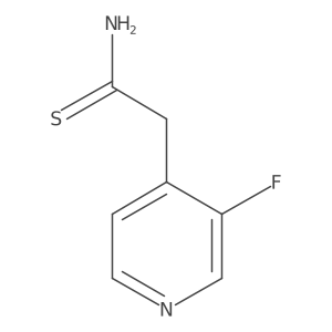 2-(3-Fluoropyridin-4-yl)ethanethioamide结构式