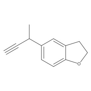 5-(But-3-yn-2-yl)-2,3-dihydro-1-benzofuran结构式