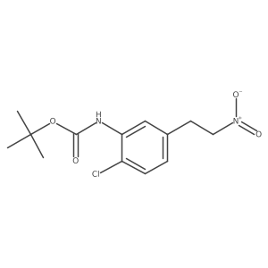 tert-butyl N-[2-chloro-5-(2-nitroethyl)phenyl]carbamate Structure