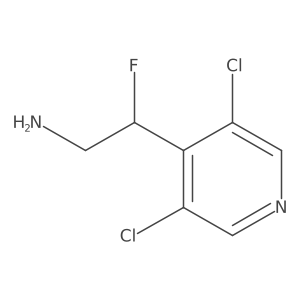 2-(3,5-Dichloropyridin-4-yl)-2-fluoroethan-1-amine结构式