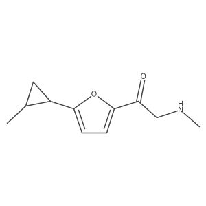 2-(Methylamino)-1-[5-(2-methylcyclopropyl)furan-2-yl]ethan-1-one Structure