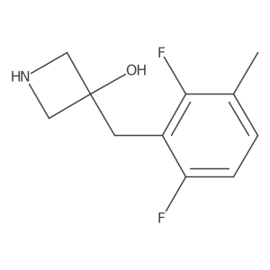 3-[(2,6-Difluoro-3-methylphenyl)methyl]azetidin-3-ol Structure