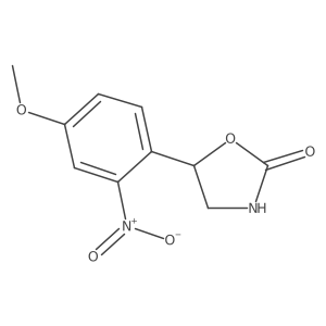 5-(4-Methoxy-2-nitrophenyl)-1,3-oxazolidin-2-one结构式