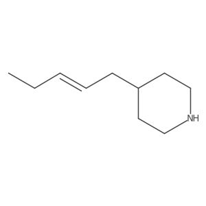 4-(Pent-2-en-1-yl)piperidine结构式