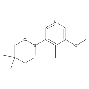 3-(5,5-Dimethyl-1,3,2-dioxaborinan-2-yl)-5-methoxy-4-methyl-pyridine Structure