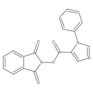1,3-dioxo-2,3-dihydro-1H-isoindol-2-yl 1-phenyl-1H-imidazole-5-carboxylate Structure