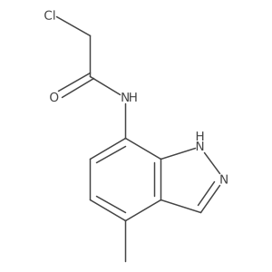 2-Chloro-N-(4-methyl-1H-indazol-7-yl)acetamide结构式