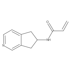 N-{5H,6H,7H-cyclopenta[c]pyridin-6-yl}prop-2-enamide结构式