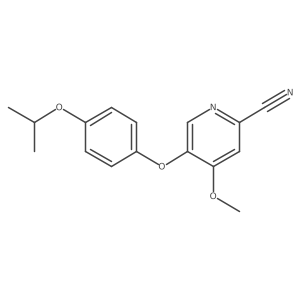 5-(4-Isopropoxyphenoxy)-4-methoxypicolinonitrile结构式