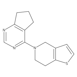 4-{4H,5H,6H,7H-thieno[3,2-c]pyridin-5-yl}-5H,6H,7H-cyclopenta[d]pyrimidine Structure