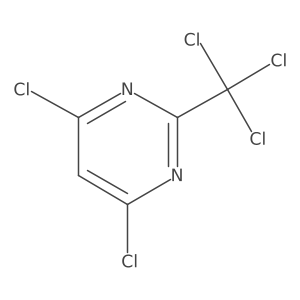 4,6-Dichloro-2-(trichloromethyl)pyrimidine结构式