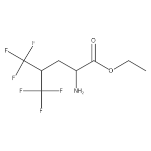 Ethyl 2-amino-5,5,5-trifluoro-4-(trifluoromethyl)pentanoate Structure